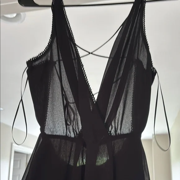 Elegant Black Sheer jumpsuit - Picture 4 of 4